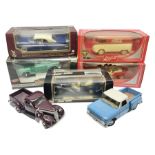 Seven 1:18 scale die-cast models by Ertl