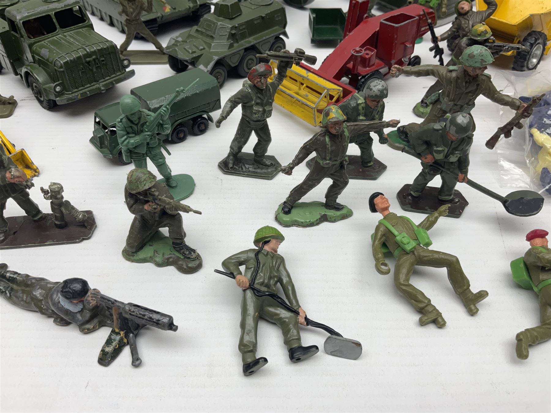 Various makers - unboxed and playworn die-cast models including Dinky Thornycroft Mighty Antar Tank - Image 4 of 15