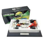 Ayrton Senna Racing Car Collection - McLaren MP4/4 1988 World Champion; boxed; with separate stand t