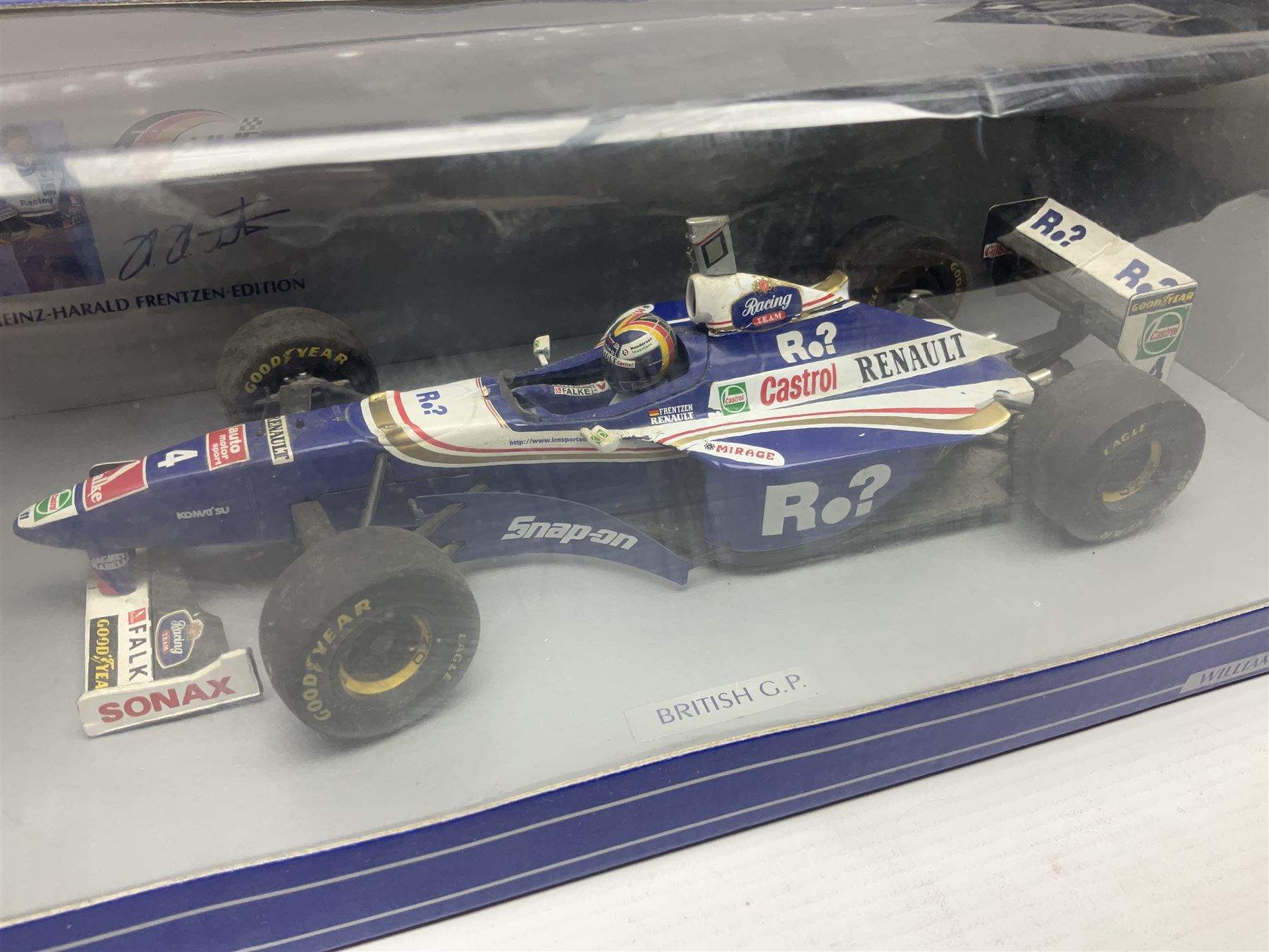 Three Paul's Model Art 1:18 scale die-cast racing cars - Grand Prix Williams Renault FW16 D. Hill; H - Image 6 of 10