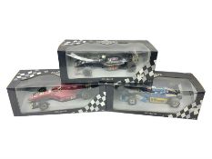 Three Paul's Model Art Grand Prix 1:18 scale die-cast racing cars - Sauber Mercedes C13 A. De Cesari