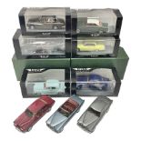 Nine Neo Scale Models 1:43 scale die-cast models including Daimler Majestic major