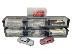 Nine Paul's Model Art 'Minichamps' 1:43 scale die-cast models - six boxed Bentleys and two unboxed B