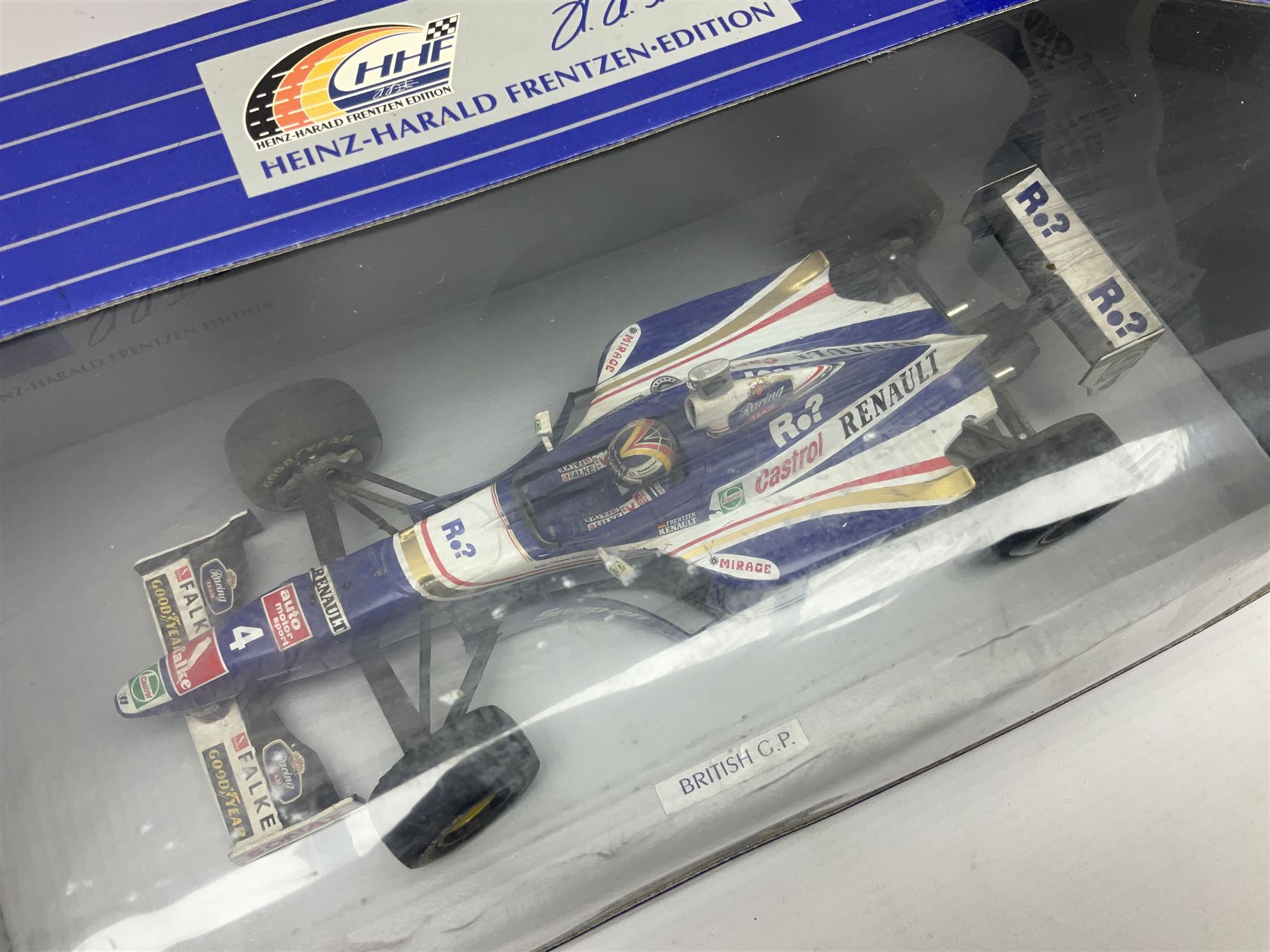 Three Paul's Model Art 1:18 scale die-cast racing cars - Grand Prix Williams Renault FW16 D. Hill; H - Image 5 of 10