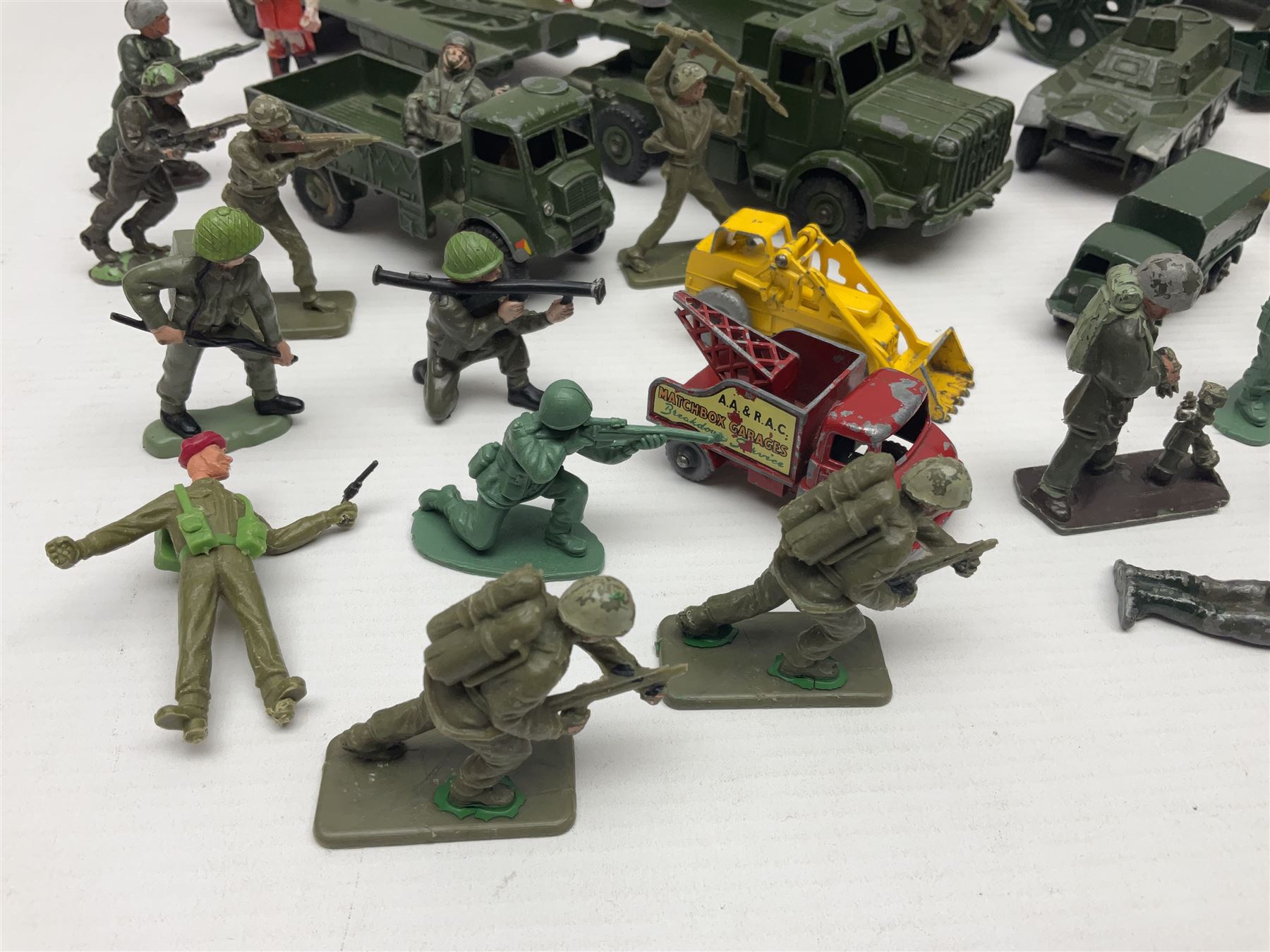 Various makers - unboxed and playworn die-cast models including Dinky Thornycroft Mighty Antar Tank - Image 5 of 15