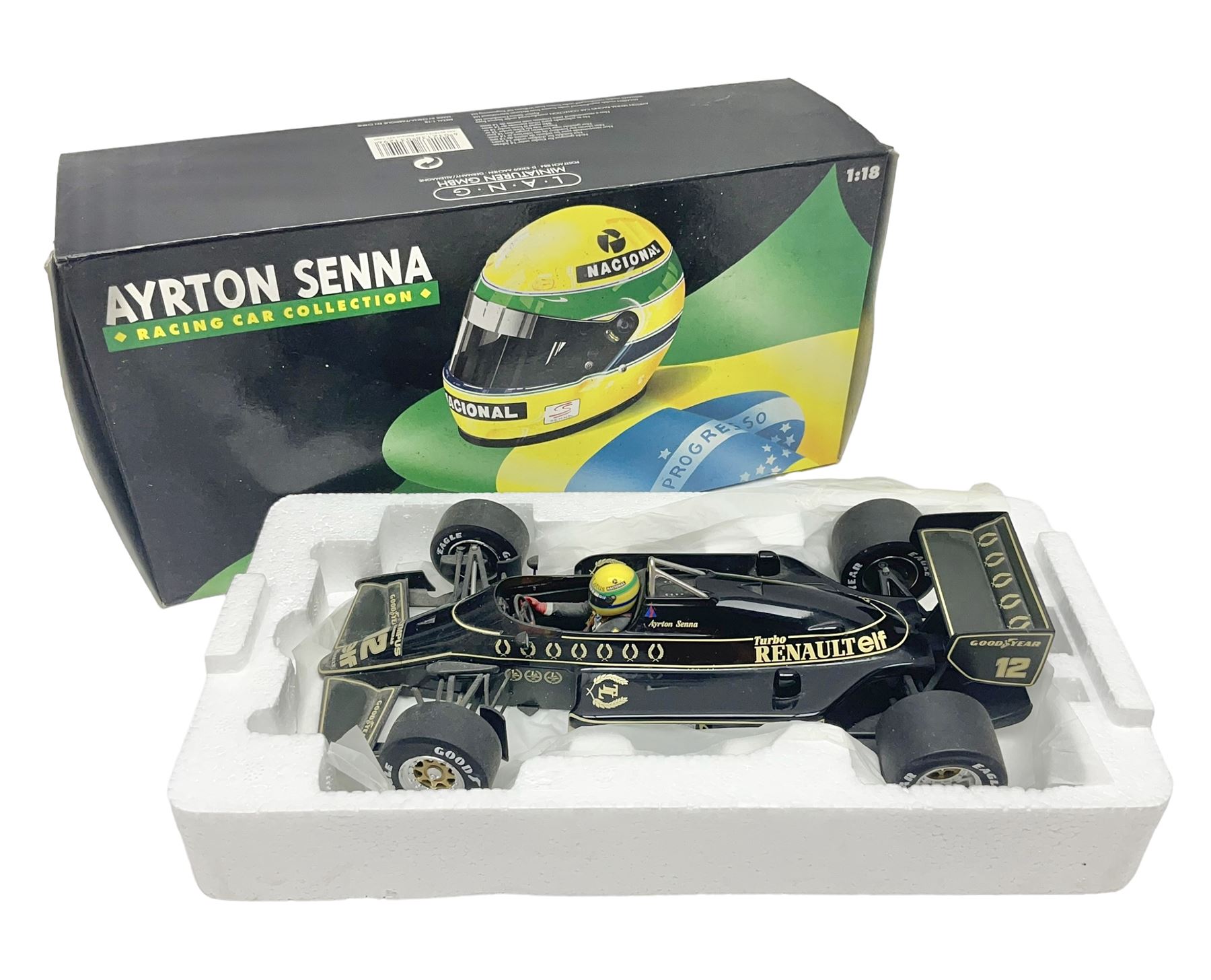 Ayrton Senna Racing Car Collection - Lotus Renault 97T 1985; boxed