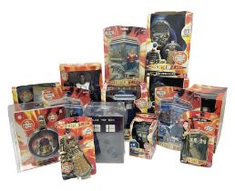 Dr. Who - fourteen boxed or carded collectables by Character Options and Wesco including Dalek and T