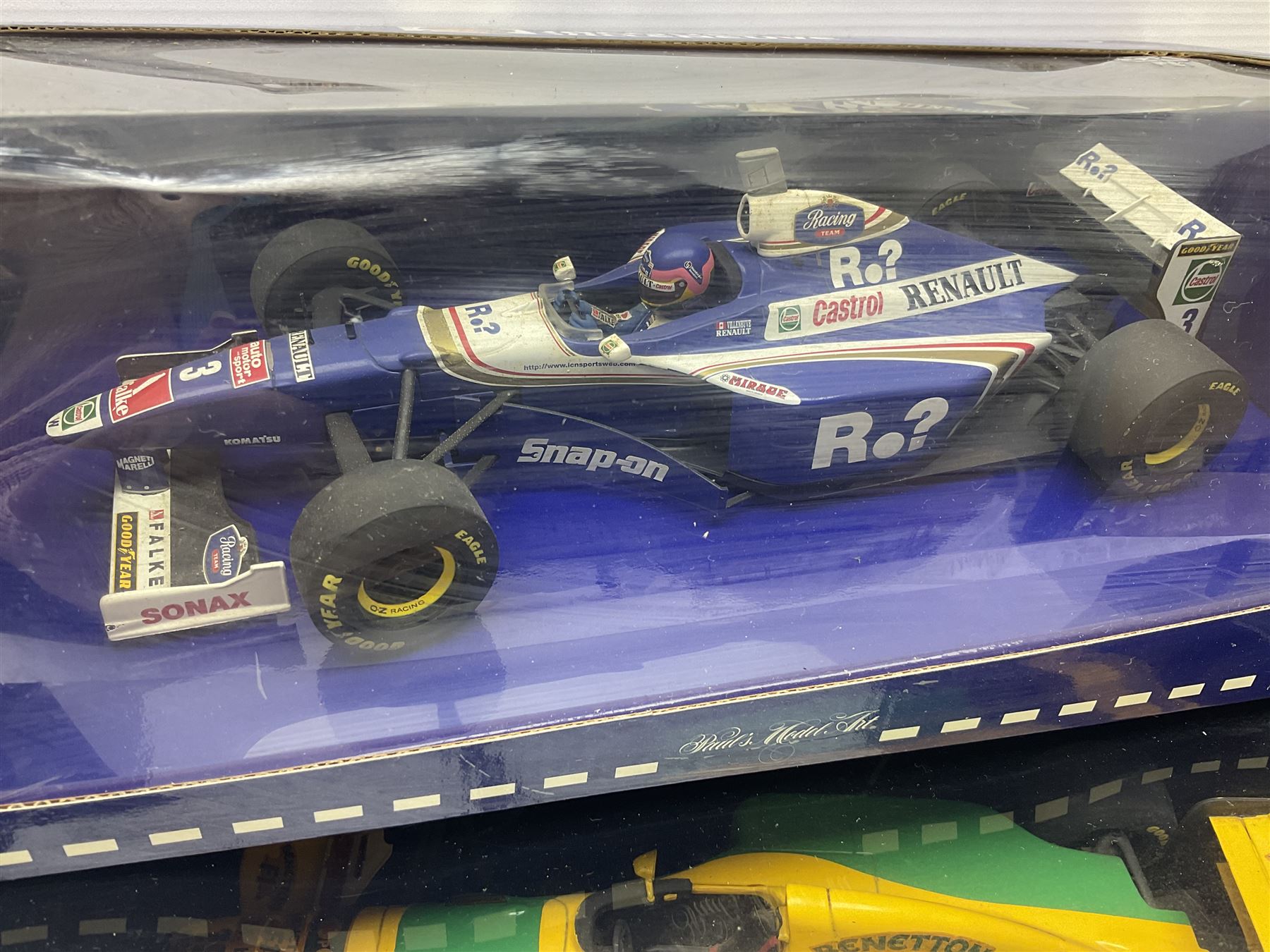 Four Paul's Model Art 1:18 scale die-cast racing cars - Jacques Villeneuve Williams Mecachrome Launc - Image 6 of 9