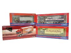 Corgi - four ‘Rigids’ limited edition 1:50 scale die-cast vehicles comprising CC14202 - Scania P Box