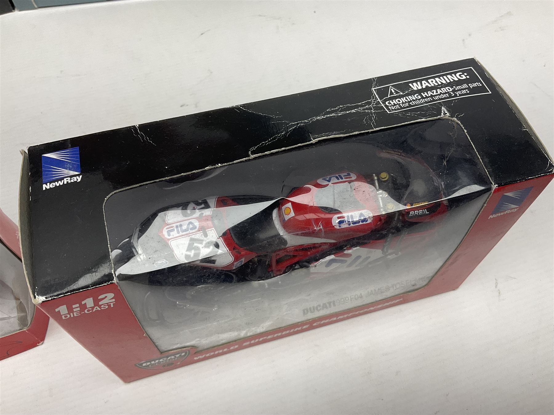 Nine NewRay 1:12 scale die-cast models of motorcycles including Ducati - Image 9 of 15