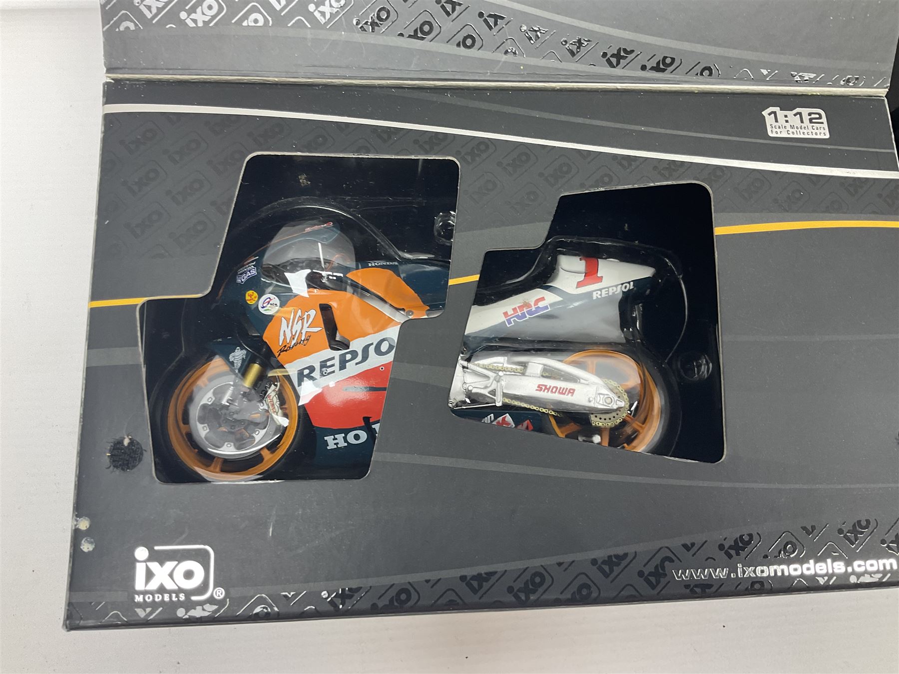 Three Ixo Models 1:12 scale die-cast models of motorcycles - BRB007 Honda NSR500 Michael Doohan 1998 - Image 2 of 15