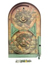 1934 Lindstrom's 'Airways' tin-plate bagatelle game by Lindstrom Tool and Toy Company Bridgeport Con