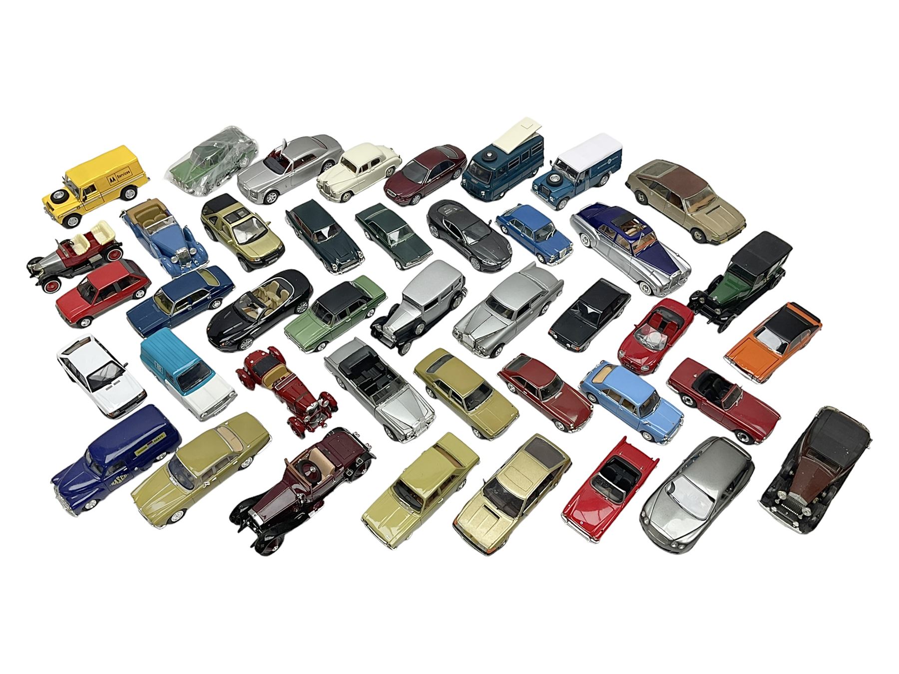 Over forty modern die-cast models by Vanguards