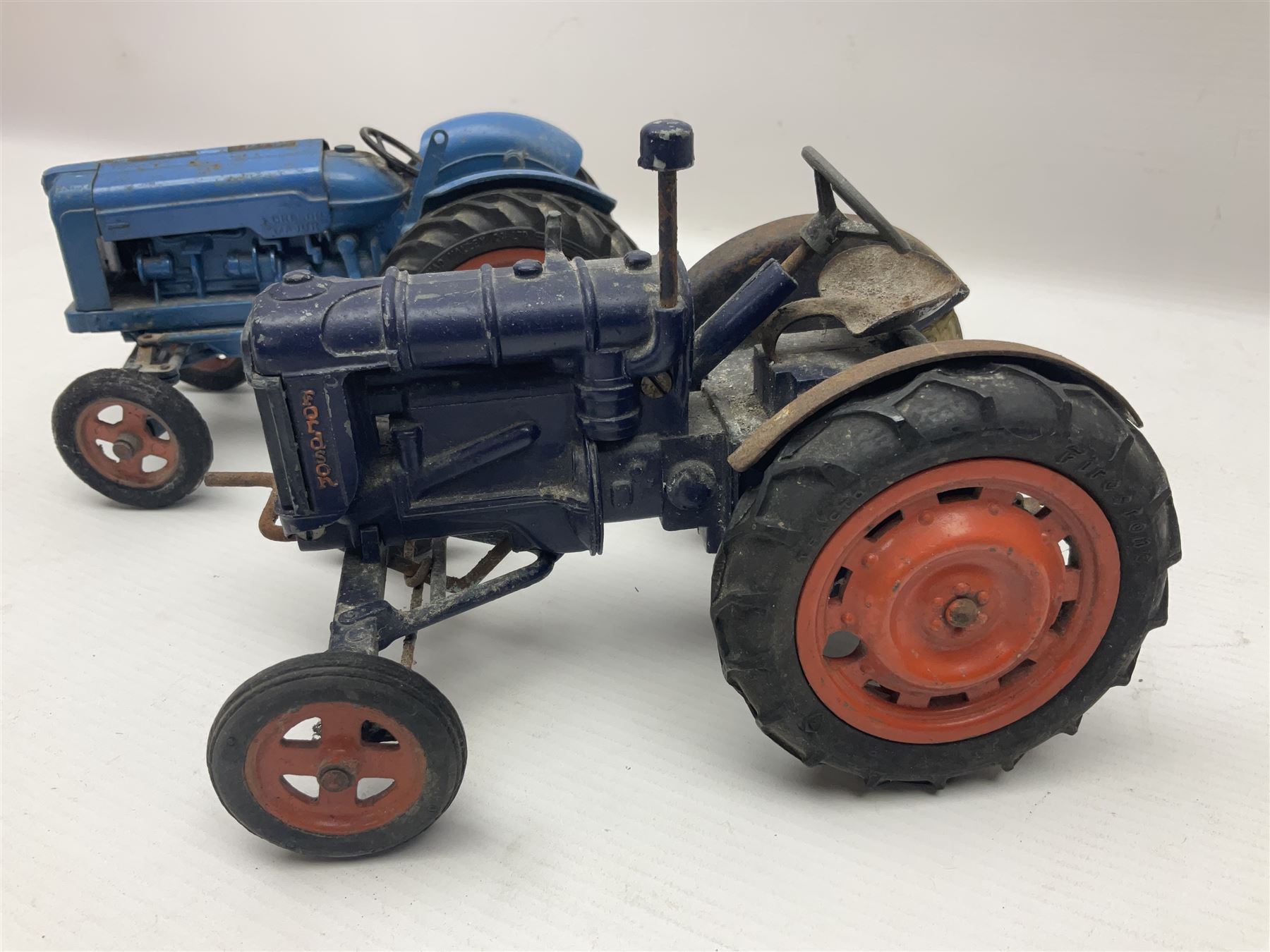 Chad Valley - two unboxed and playworn large scale Fordson tractors - No.9235 Fordson Major Tractor - Image 2 of 10