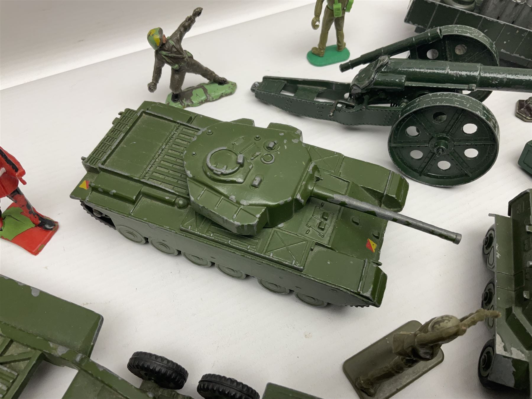 Various makers - unboxed and playworn die-cast models including Dinky Thornycroft Mighty Antar Tank - Image 11 of 15