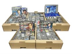Fabbri James Bond Collection - over one hundred and ten die-cast models in perspex display cases as