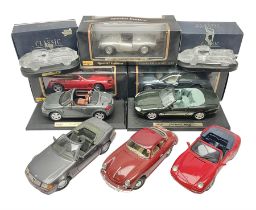 Three Maisto Special Edition 1:18 scale die-cast models - Porsche 550A Spyder