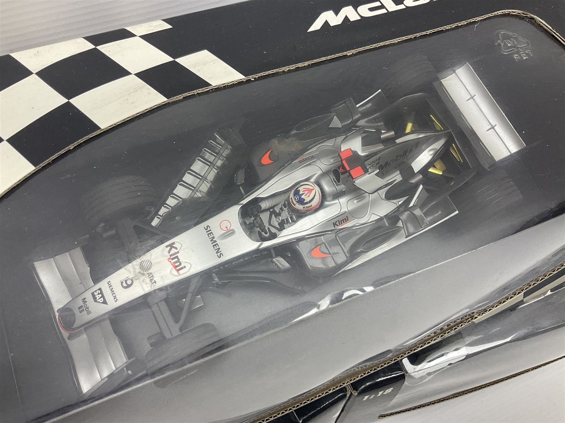 Three Minichamps 1:18 scale die-cast McLaren racing cars - Mercedes MP4-19 D. Coulthard; Mercedes MP - Image 2 of 7