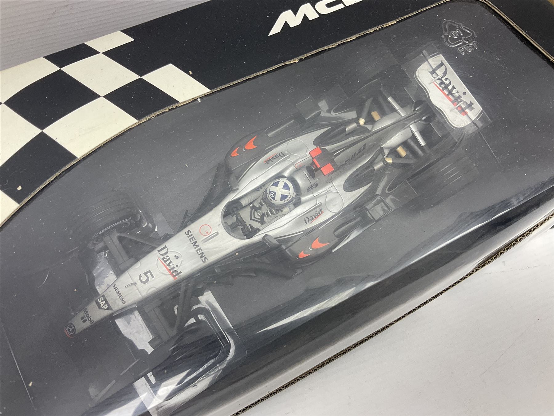 Three Minichamps 1:18 scale die-cast McLaren racing cars - Mercedes MP4-19 D. Coulthard; Mercedes MP - Image 4 of 7