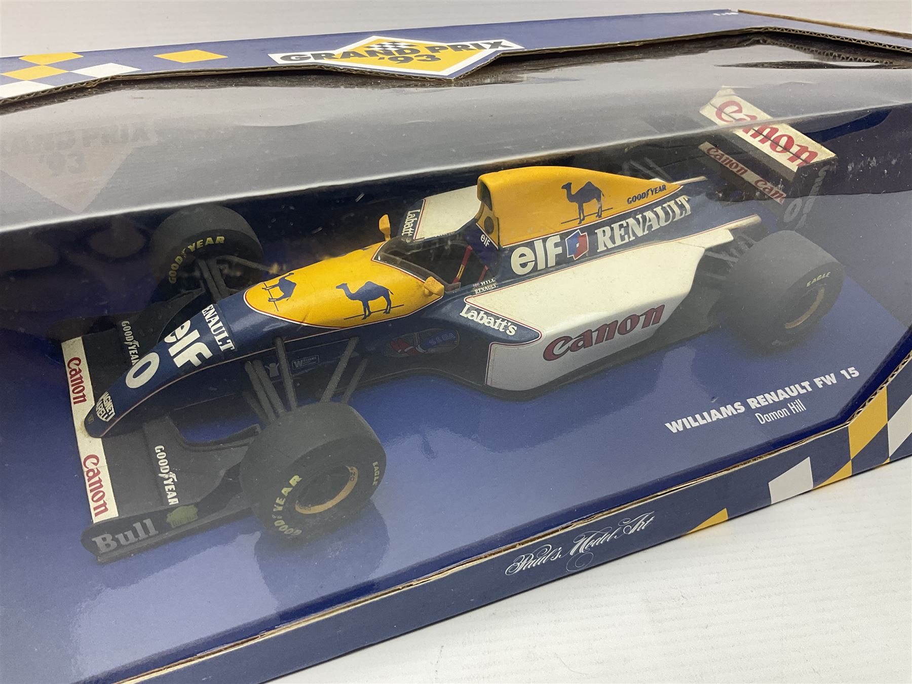 Three Paul's Model Art 1:18 scale die-cast racing cars - Grand Prix Williams Renault FW16 D. Hill; H - Image 10 of 10