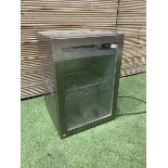 CocaCola stainless steel see trough mini fridge - THIS LOT IS TO BE COLLECTED BY APPOINTMENT FROM D