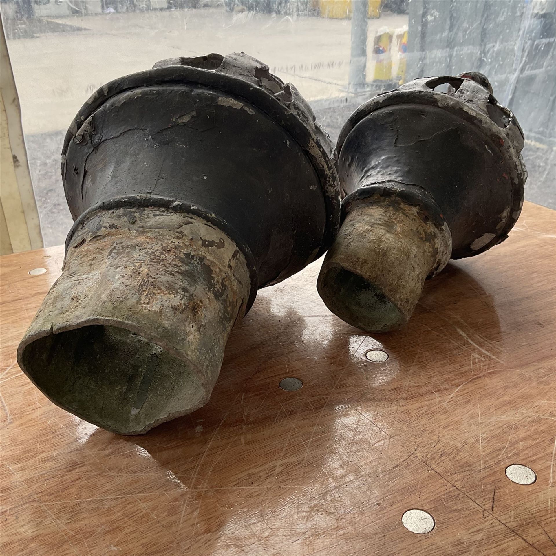 Antique lead soil pipe finials - Image 2 of 3