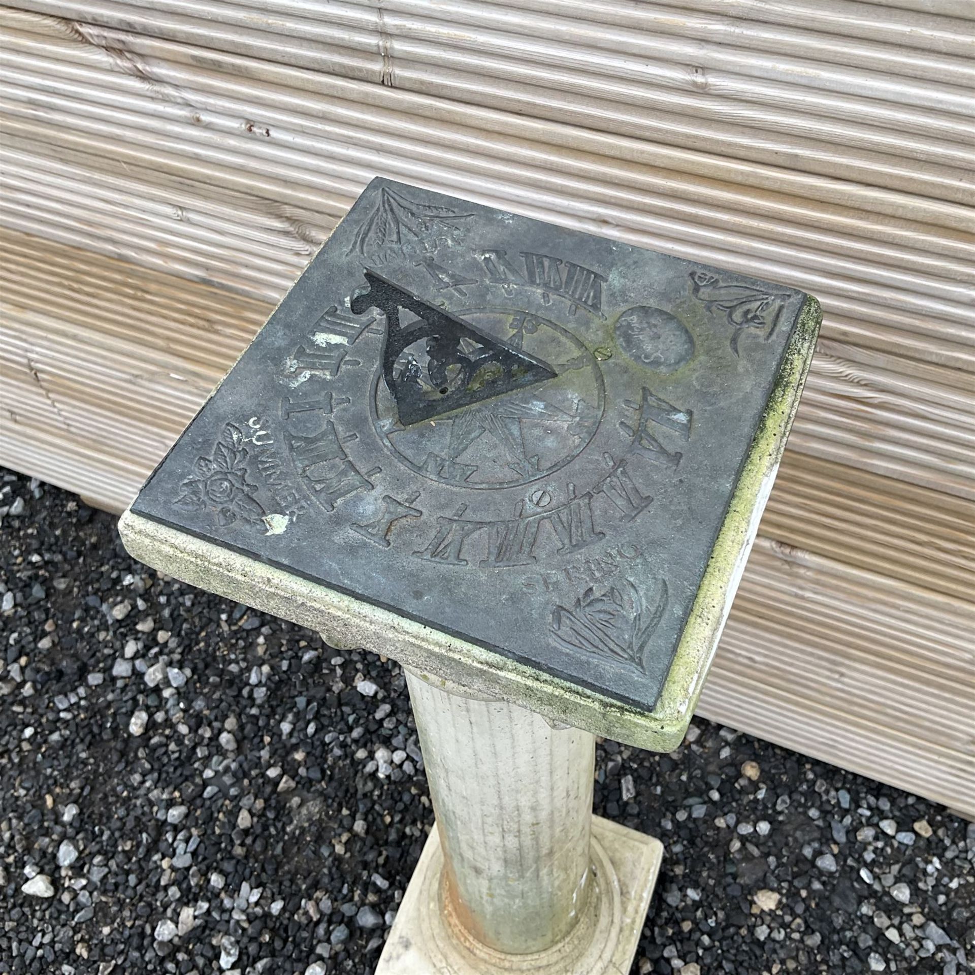 Composite stone sundial - Image 2 of 3