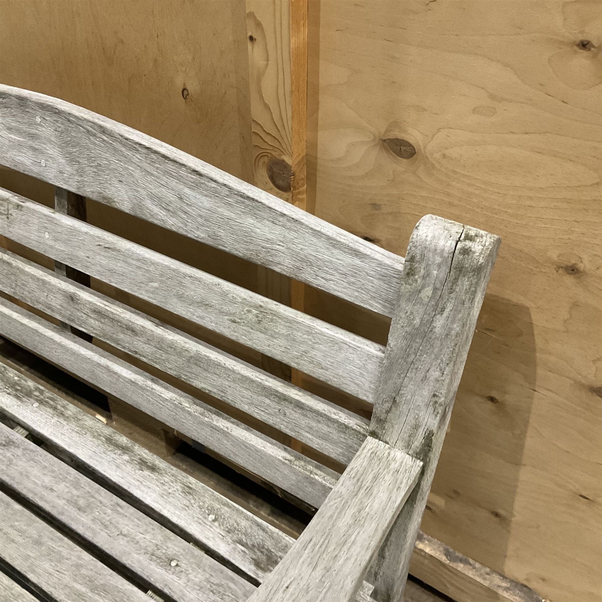 Solid teak two seater garden bench - Bild 3 aus 4