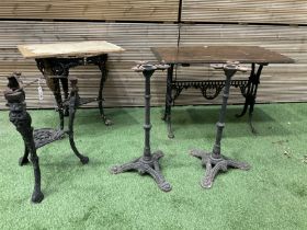 Britannia cast iron pub table