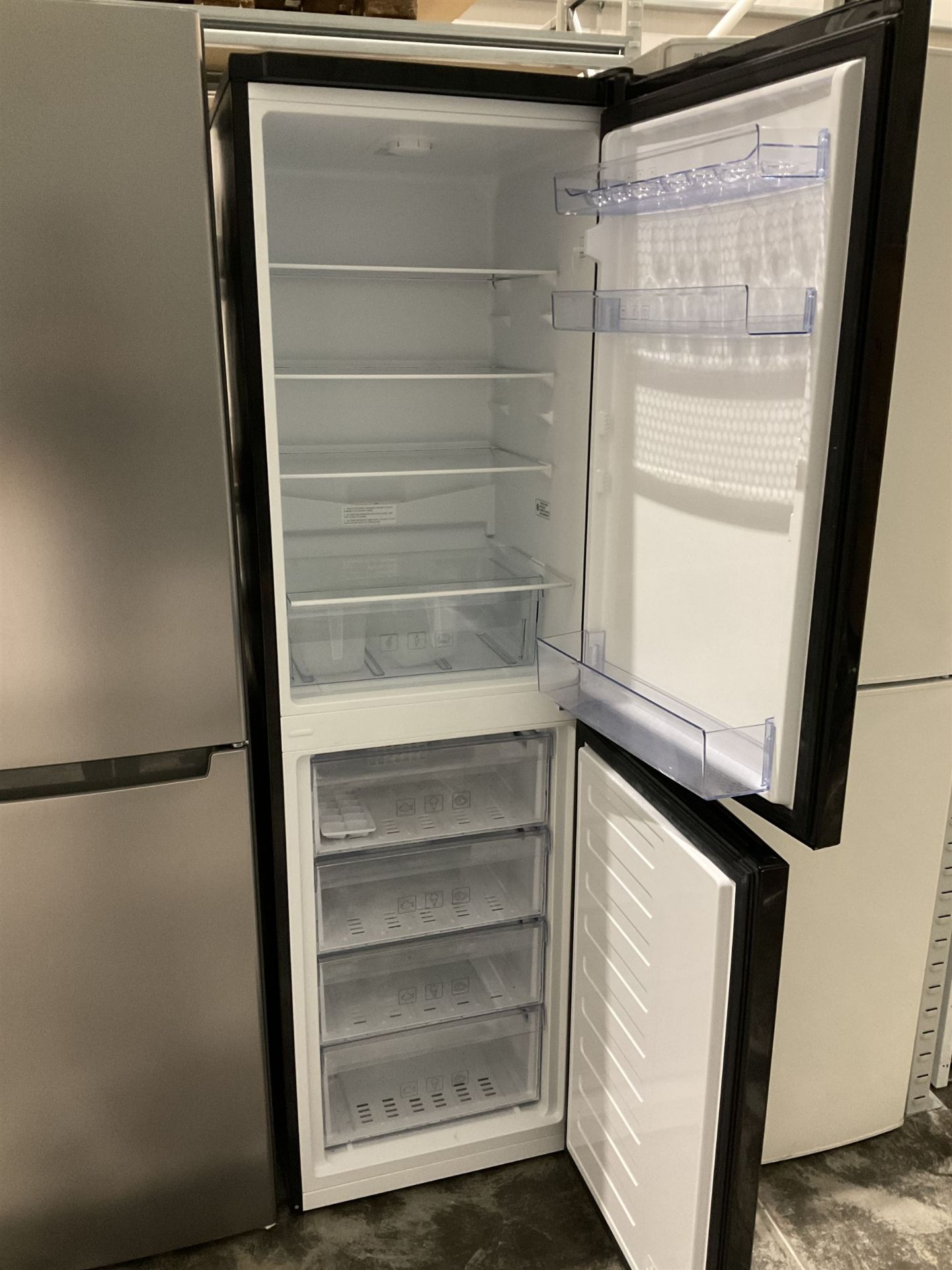 Beko CFG1592B fridge freezer in black