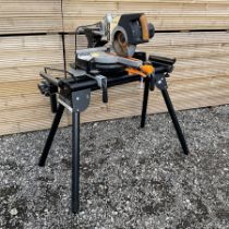 Evolution Rage 3 Mitre saw with foldable stand