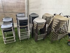 48 metal and plastic classroom stools