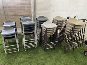 48 metal and plastic classroom stools