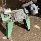 BFM Sheffield electric metal band saw with spare blades