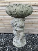 Cast stone planter or bird bath