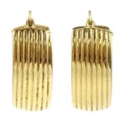 Pair of 14ct gold hoop earrings