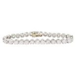 Platinum diamond bracelet