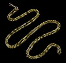 Early 20th century gold guard / necklace chain