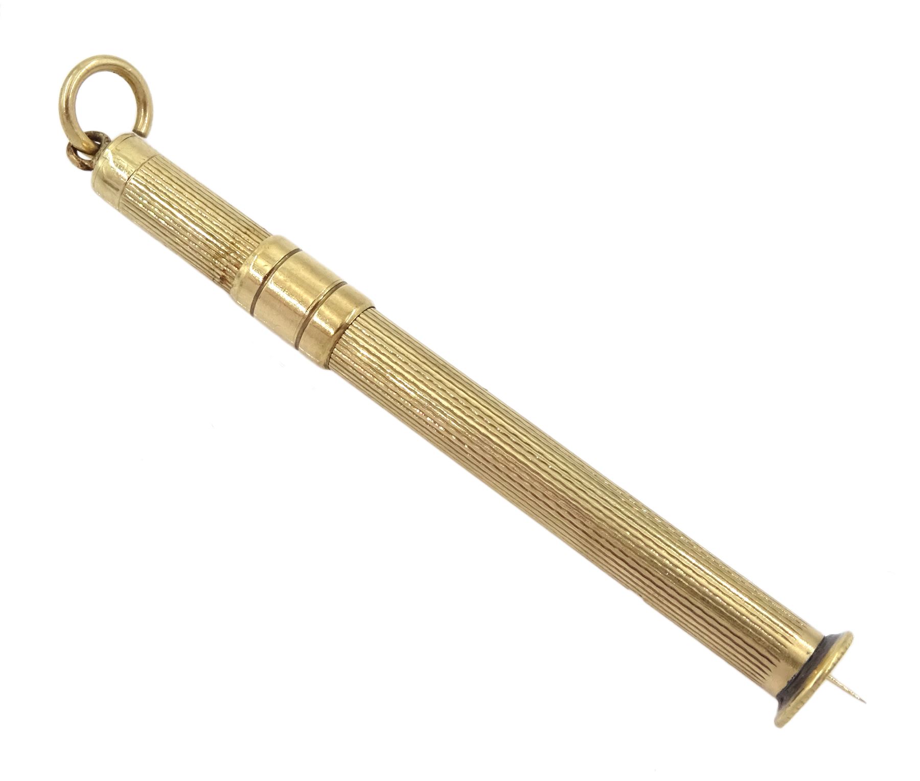 Early 20th century 9ct gold toothpick