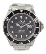 Rolex Oyster Perpetual Date Submariner gentleman's stainless steel automatic wristwatch