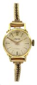 Atlantic ladies 18ct gold manual wind wristwatch