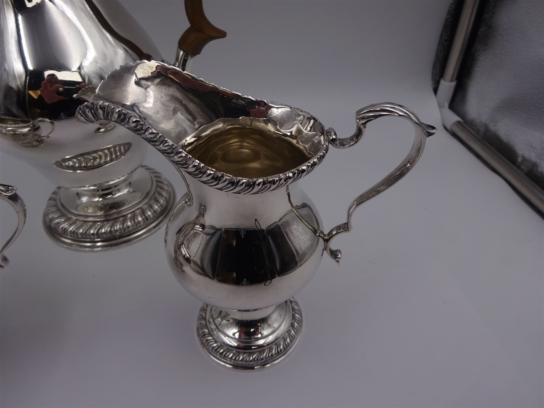 Mid 20th century three piece silver coffee service - Image 6 of 7