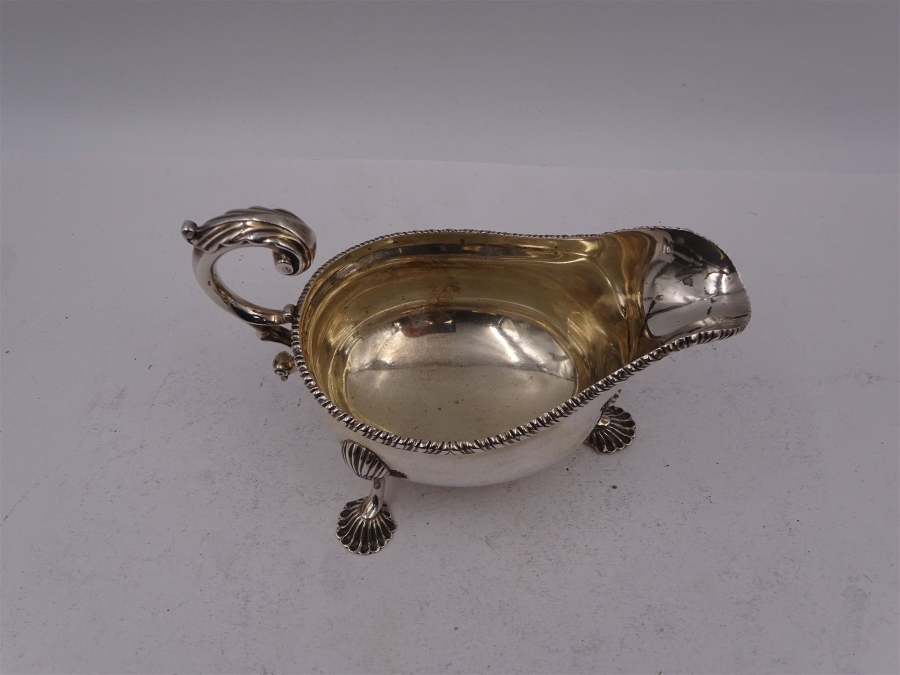 Victorian silver sauce boat - Image 2 of 5