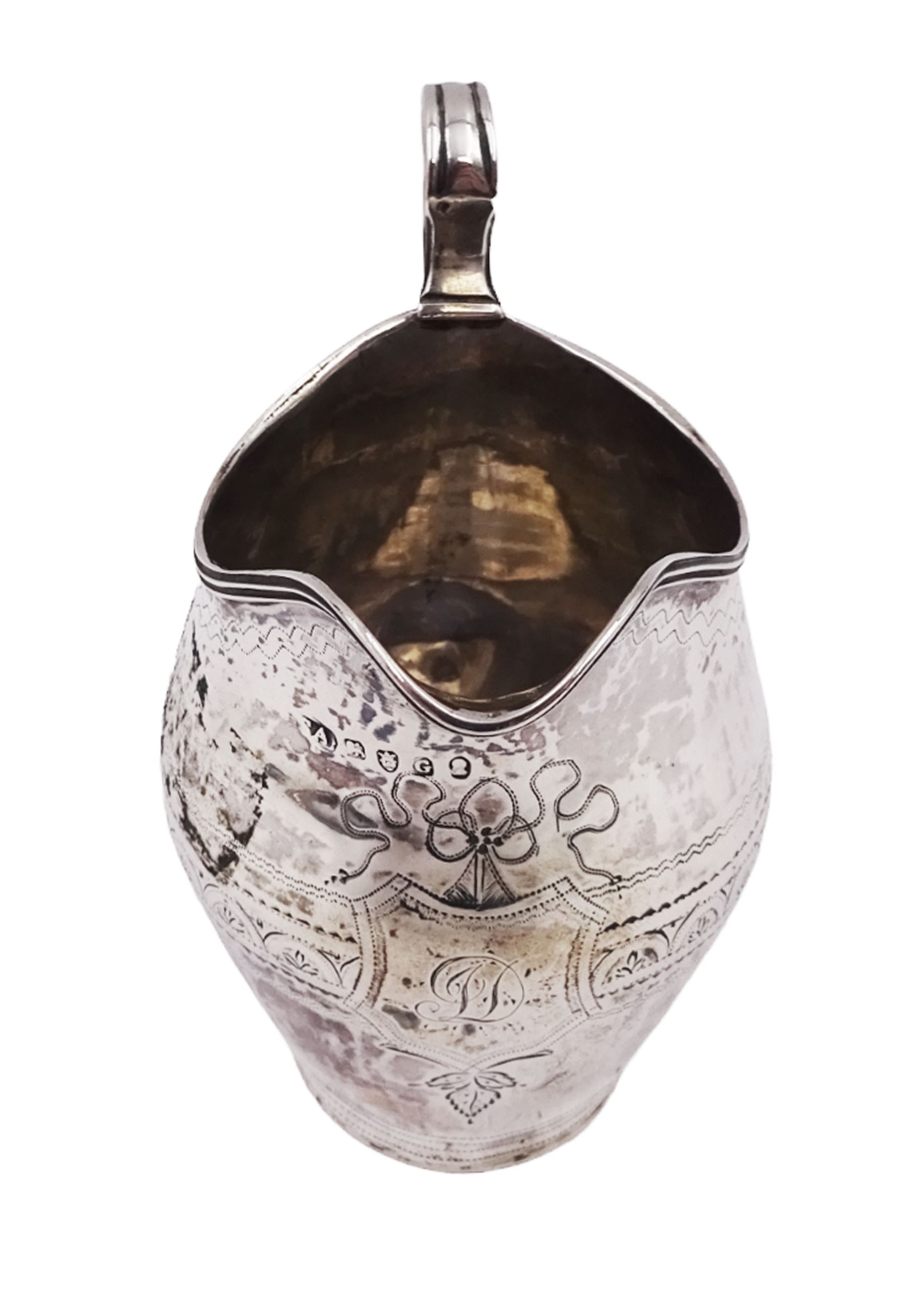 George III silver cream jug