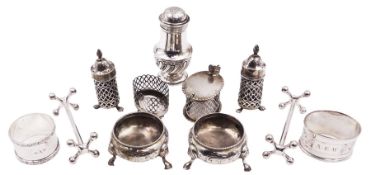 Pair of Victorian silver salts by Charles Stuart Harris