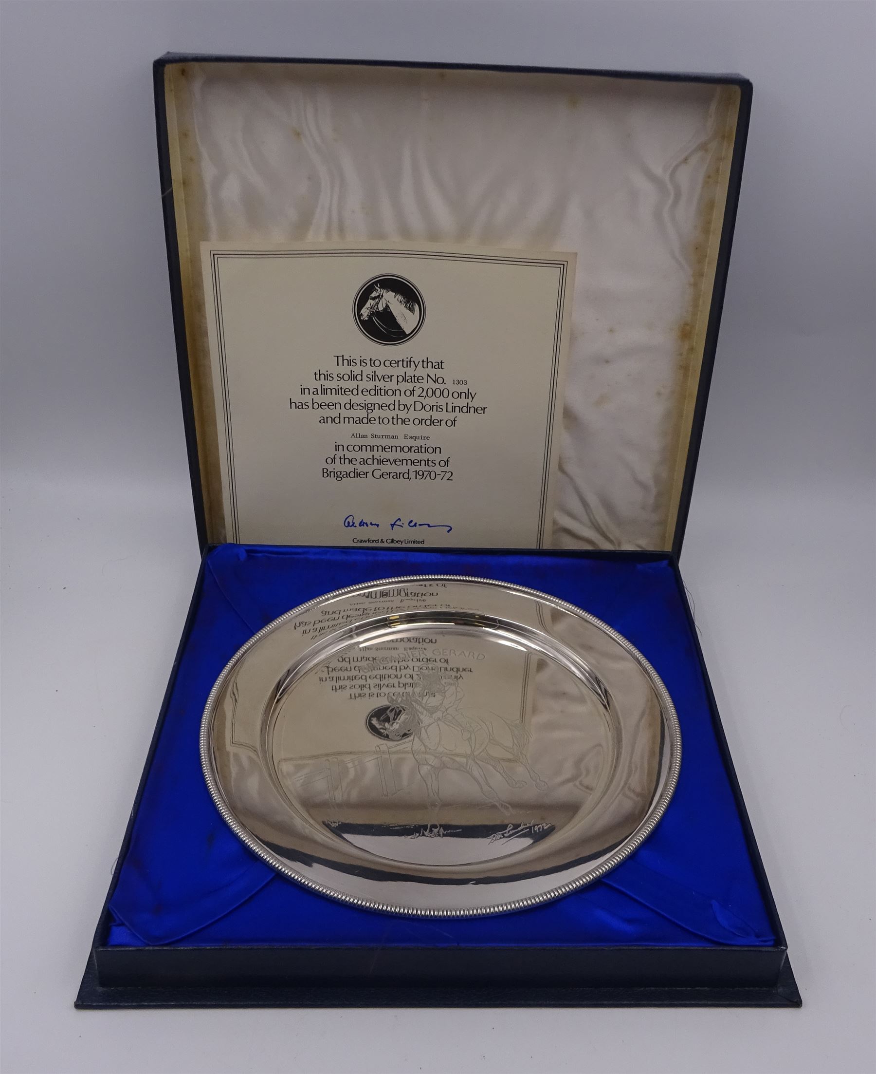 Modern limited edition silver salver - Image 2 of 6