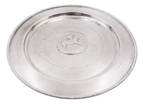 Modern limited edition silver salver