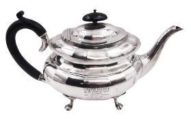 1920s silver teapot