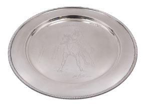 Modern limited edition silver salver