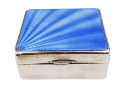 1930s silver mounted cigarette box